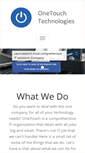 Mobile Screenshot of onetouchtech.com.au